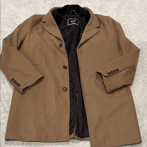 Dockers Tan Insulated Lined Peacoat Large Tall
